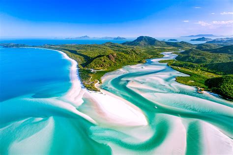 The Hill Inlet, Whitsunday Islands in Queensland Australia is pretty special from the air! : r ...