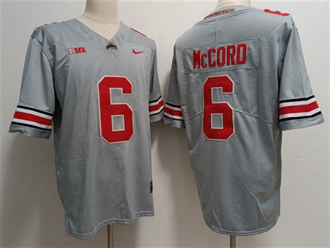 Mens Ohio State Buckeyes #6 Kyle McCord 2023 Alternate Gary Limited ...