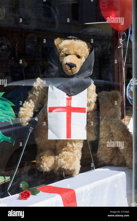 The Flag of St George on St Georges Day England Stock Photo - Alamy