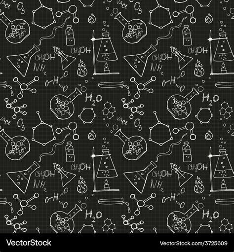 Seamless science background Royalty Free Vector Image