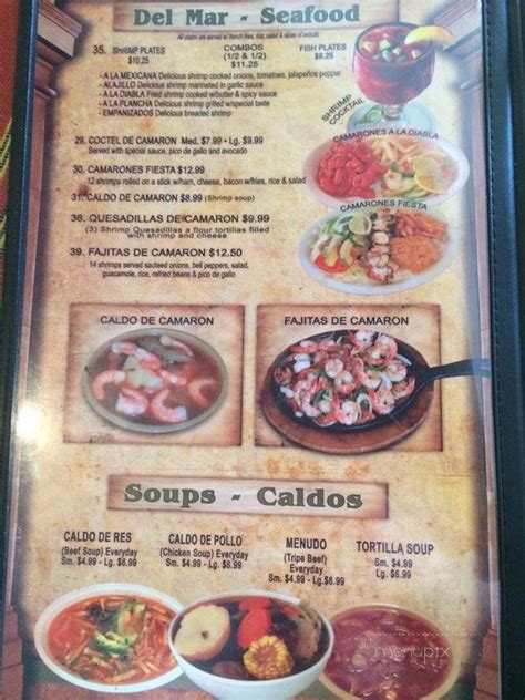 Menu of Chile Verde Mexican Restaurant in San Antonio, TX 78263