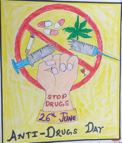 Drugs Drawing Poster