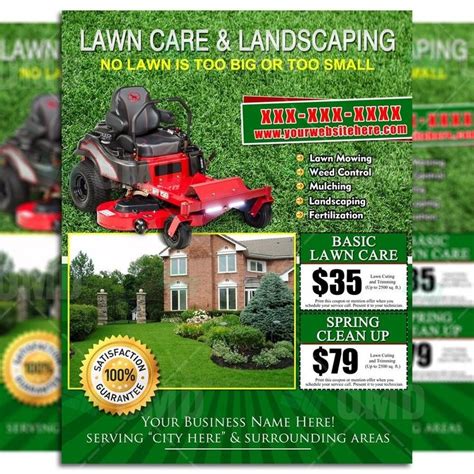 Lawn Mowing Flyer Ready to Download | Lawn care flyers, Lawn care ...