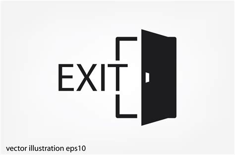 Exit, vector icon | Icons ~ Creative Market