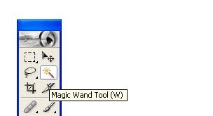 Magic tool tutorial in images in Phototshop