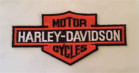 Harley Davidson Motorcycle Patch Iron On Applique