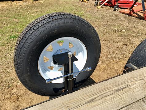 Spare tire holder | Utility trailer, Trailer accessories, Car hauler trailer