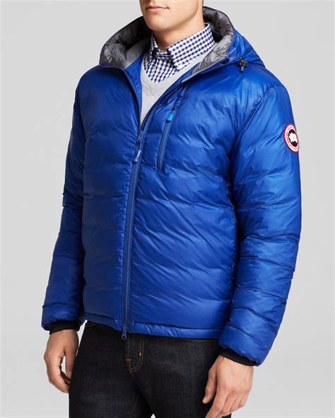 Lyst - Canada goose Lodge Hooded Down Jacket in Blue for Men