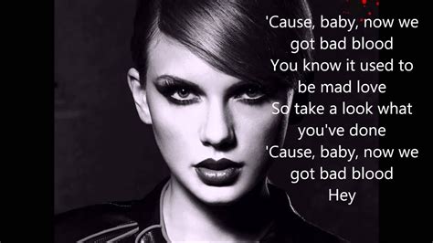 Taylor Swift - Bad Blood (Lyrics) - YouTube