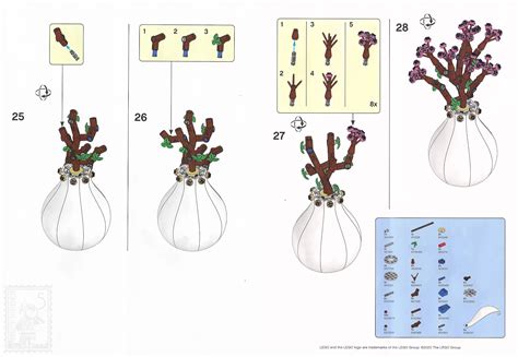 Brickfinder - LEGO Peach Flower Pot Instructions!