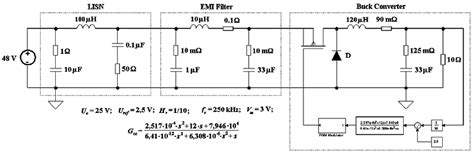Values for the components of the VMC buck converter, the EMI filter and... | Download Scientific ...
