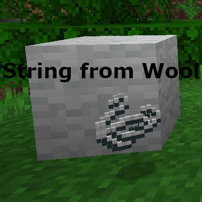 String from Wool Recipe - Mods - Minecraft