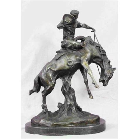 Western Cowboy Bucking Horse Bronze Sculpture (#0232) on Feb 26, 2022 ...