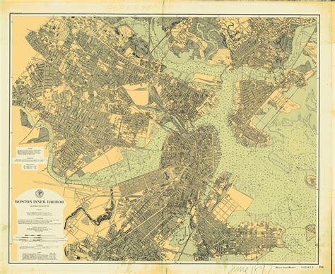 Boston Harbor Map 1897 Nautical Chart Print - Etsy