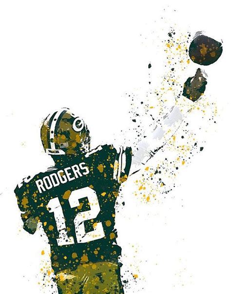 Aaron Rodgers Green Bay Packers Digital Download Print Poster | Etsy ...