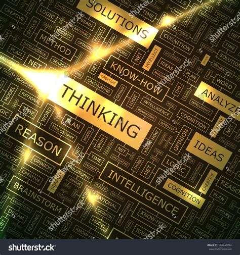 Thinking. Vector Creative Background. - 114243994 : Shutterstock