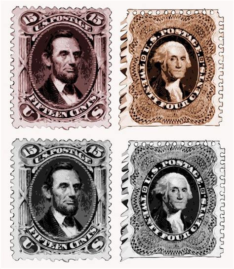 Vintage US President Stamps #VintageDestination | Vintage postage ...