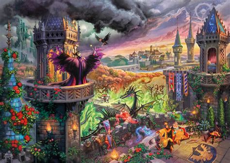 Puzzle Thomas Kinkade: Disney: Maleficent, 1 000 pieces