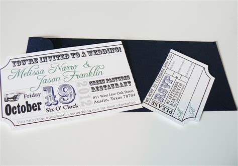 Movie Ticket Wedding Invitation | Etsy | Ticket wedding invitations ...