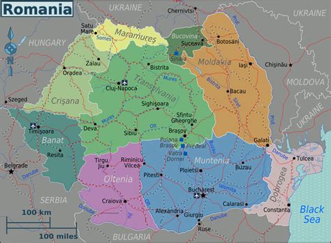 Map of Romania (Touristic Map) : Worldofmaps.net - online Maps and Travel Information