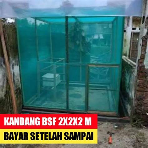 Jual Kandang maggot bsf ukuran 2x2x2 meter untuk budidaya lalat bsf dari prepupa dan pupa maggot ...