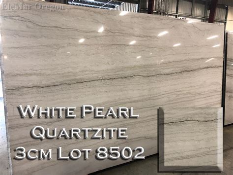 White Pearl Quartzite (3CM Lot 8502) | 3CM Stone | Modernity Meets Innovation