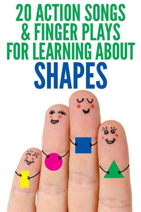 Learning About Shapes: 20 Rhymes, Action Songs & Finger Plays