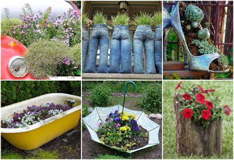 20 Out of The Ordinary Recycled Garden Planters - Garden Lovers Club