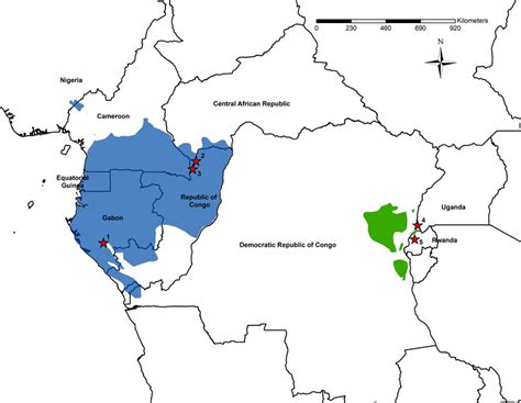 Western Lowland Gorilla Habitat Map