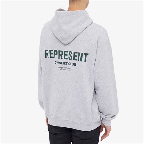 Represent Represent Owners Club Hoodie Light Grey Marl | END.