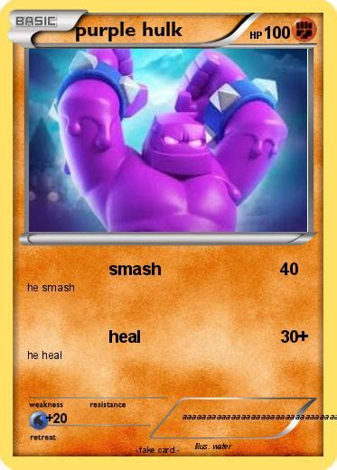 Pokémon purple hulk 1 1 - smash - My Pokemon Card