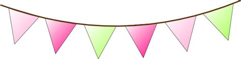 Pink Green Bunting Clip Art at Clker.com - vector clip art online ...