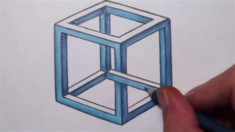 How To Draw an Impossible Cube - Optical Illusion | Optical illusions, Optical illusions art ...