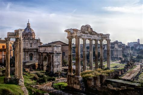 Wallpaper : landscape, city, building, sky, Roman, ruins, pentax, estate, cloud, tree, roma ...