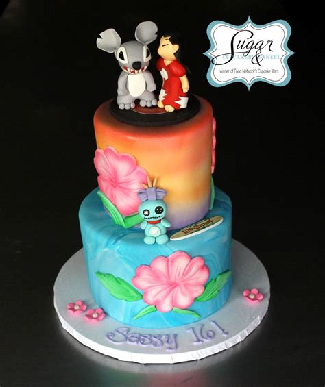 Lilo and Stitch cake | 1st birthday cake for girls, Stitch cake ...