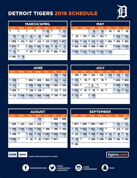 Detroit Tigers Radio Schedule 2022 Printable | Printable Schedule