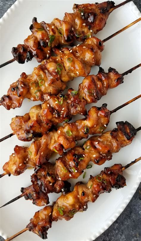 Teriyaki Chicken Skewers | Recipe | Teriyaki chicken skewers, Grilled ...