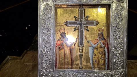 Rare glimpse of the True Cross on which Jesus was crucified. Church of ...