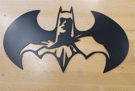 Batman metal wall art plasma cut home decor gift idea robin superman ...