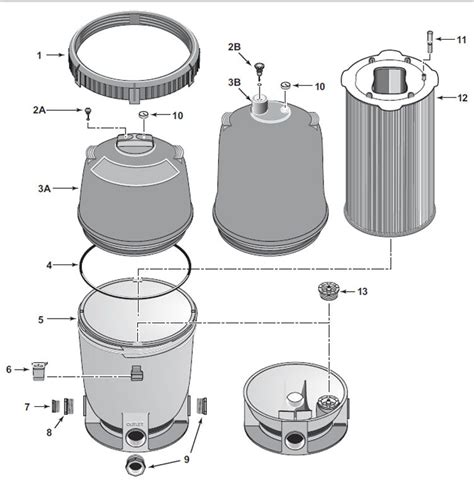 Sta-Rite System 2 Modular Media Cartridge Filter 200 Sq Ft | PLM200 Parts | Pool Supply Unlimited