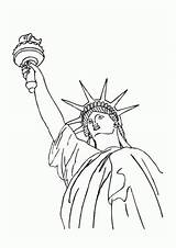 Estatua De La Libertad Para Colorear sketch template