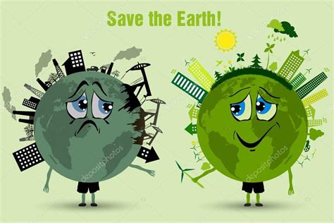 Conserve the earth. environmental pollution Stock Vector Image by ©PanaceaDoll #38404195