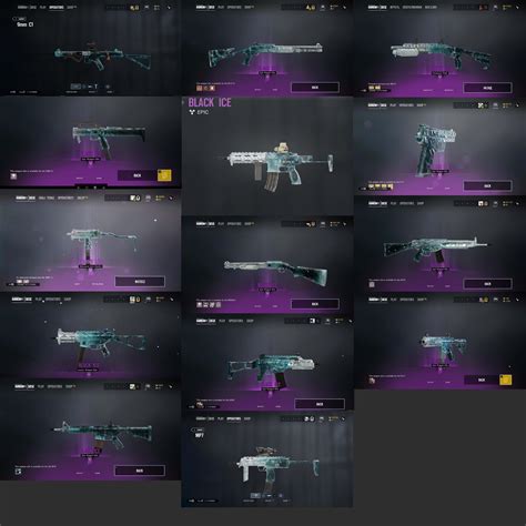 Current Black Ice Skins. Will keep updated : r/Rainbow6