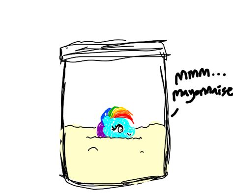 rainbow dash jar - Drawception