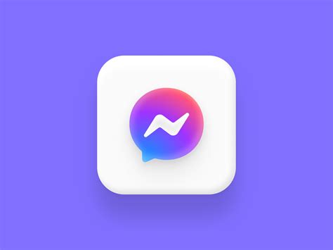 Dribbble - Messenger icon.png by Om Patel