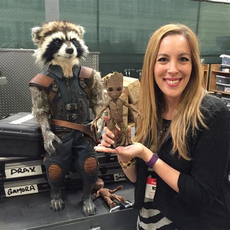 Visited The Set Of Guardians Of The Galaxy 2 Set And Holding Baby Groot ...