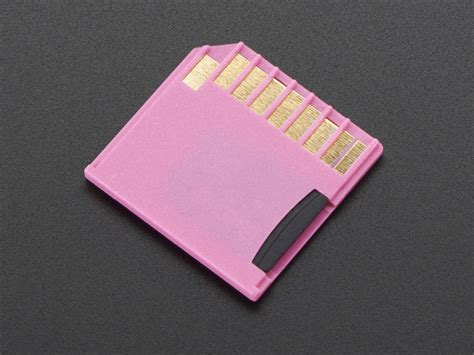 Pink Shortening microSD card adapter for Raspberry Pi & Macbooks : ID ...