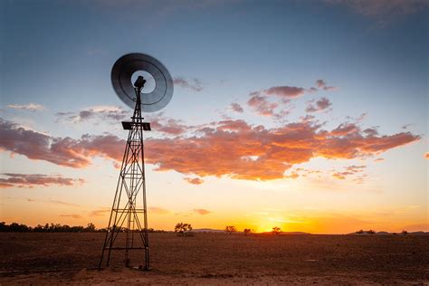 Windpump Sunset II (69540), photo, photograph, image | R a Stanley ...