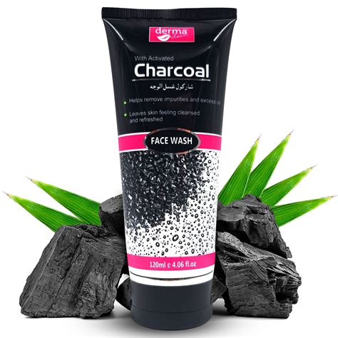 Charcoal Face Wash - 120ml - Derma Clean Official | Skin and beauty cosmetics