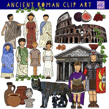 Ancient Roman Clip Art 1 by Katqat Resources | Teachers Pay Teachers